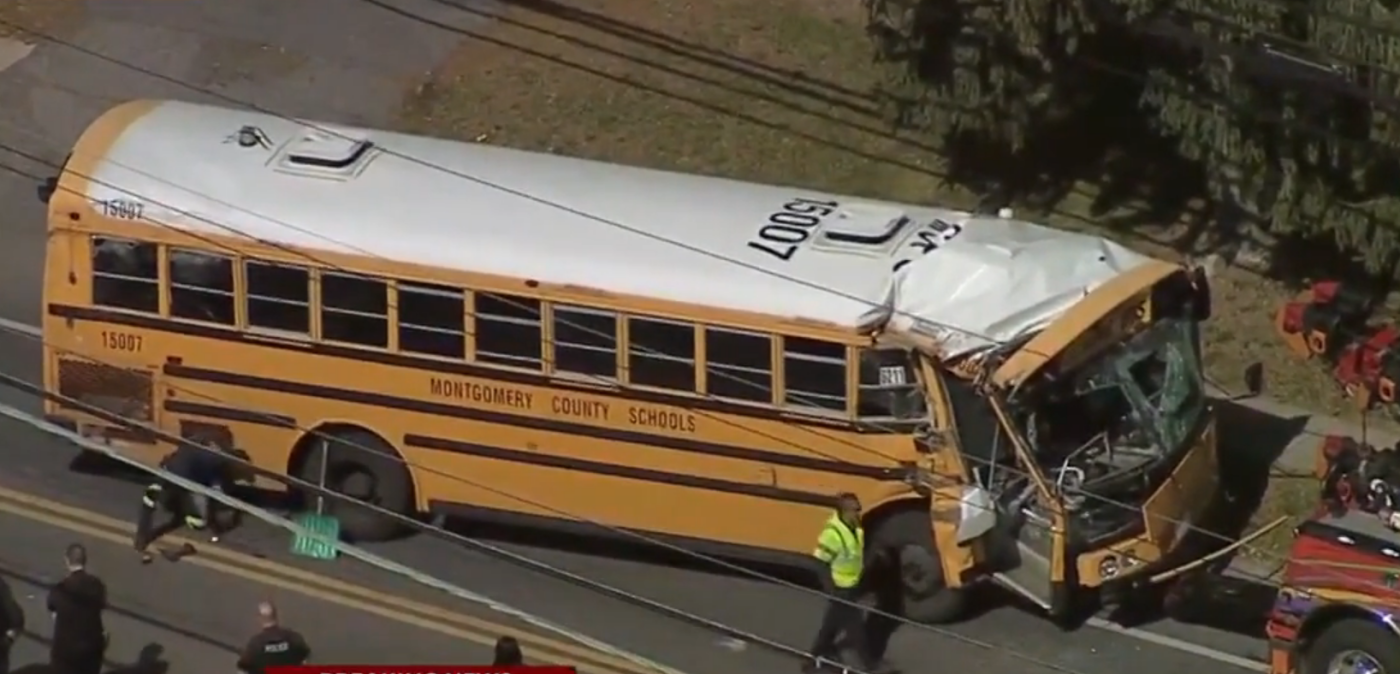 4 Students Injured in Montgomery County School Bus Crash