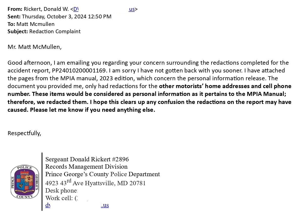 Maryland Public Information Act
