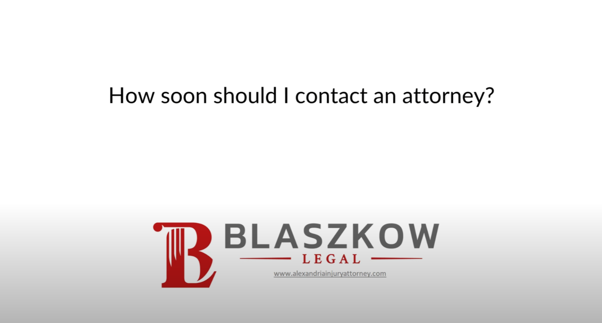 How soon should I contact an attorney after a car accident.