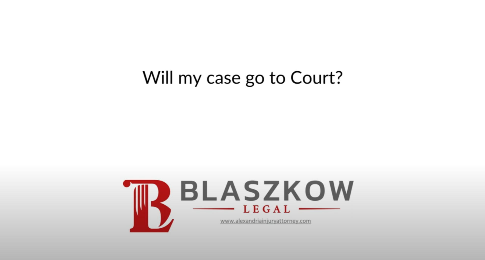 Will my car accident case go to Court
