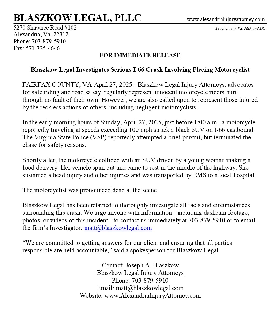Blaszkow Legal Injury Attorneys