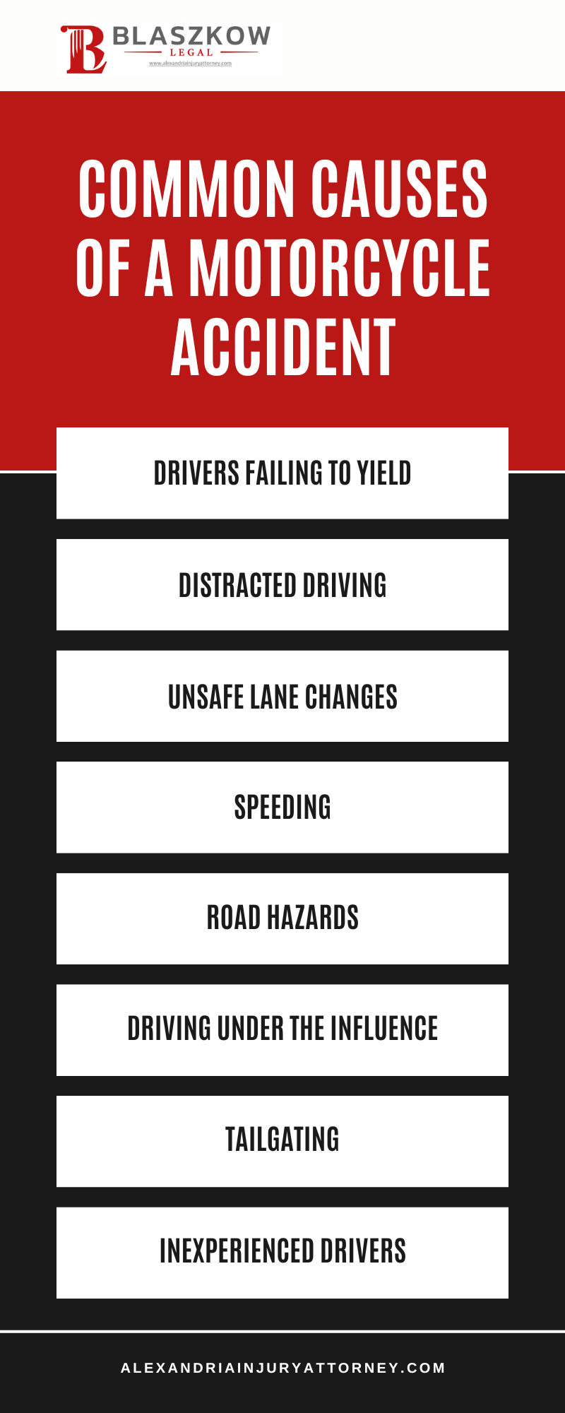 Common Causes Of A Motorcycle Accident Infographic